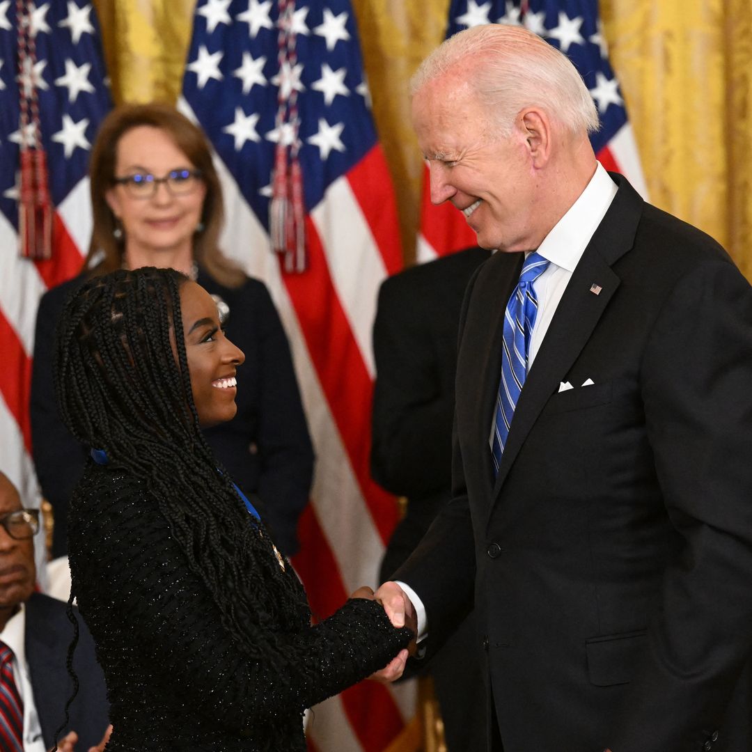 Simone Biles urges President Biden to 'make some things shake' after Kamala Harris's defeat in 2024 election