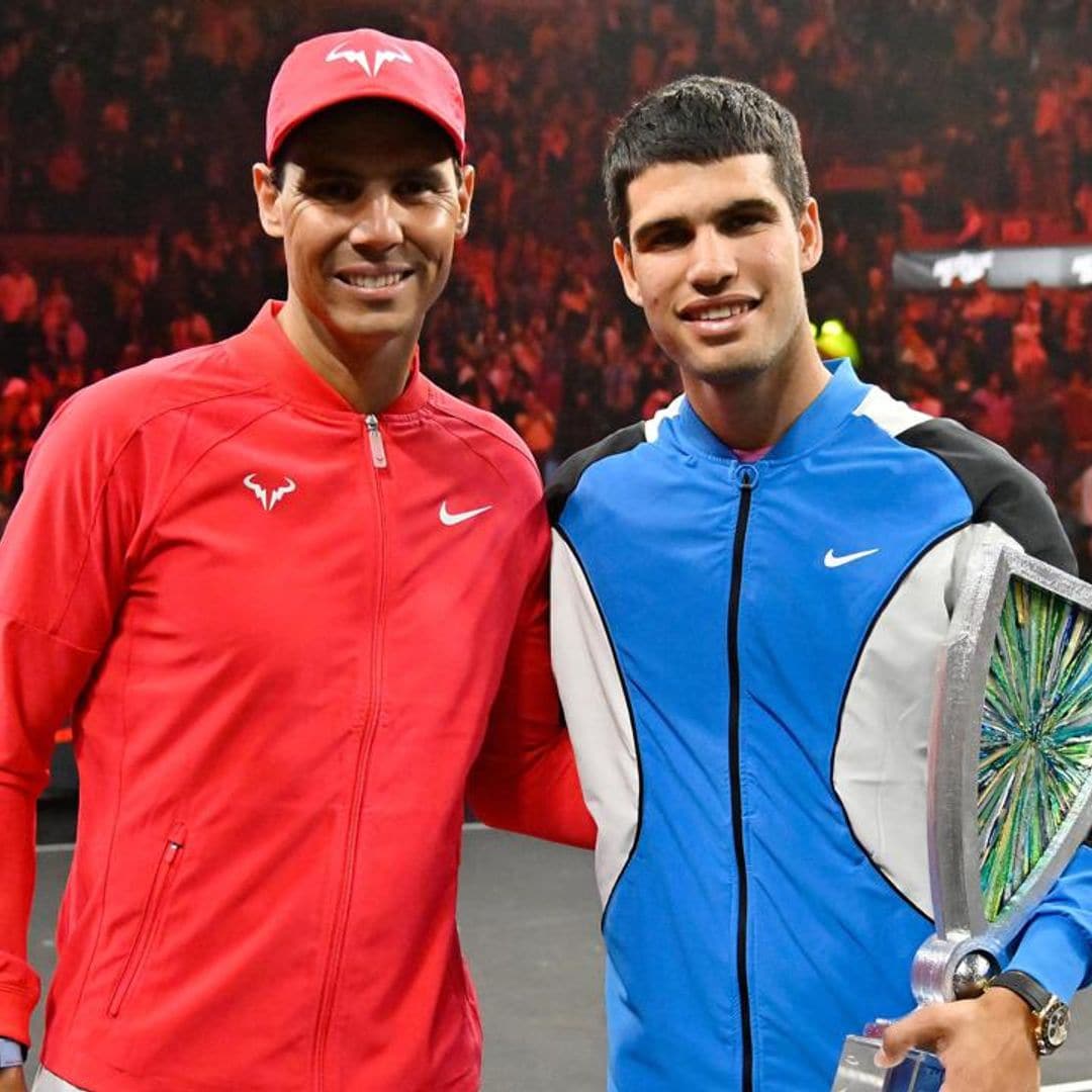 Rafael Nadal calls himself a fan of Carlos Alcaraz after exhibition defeat