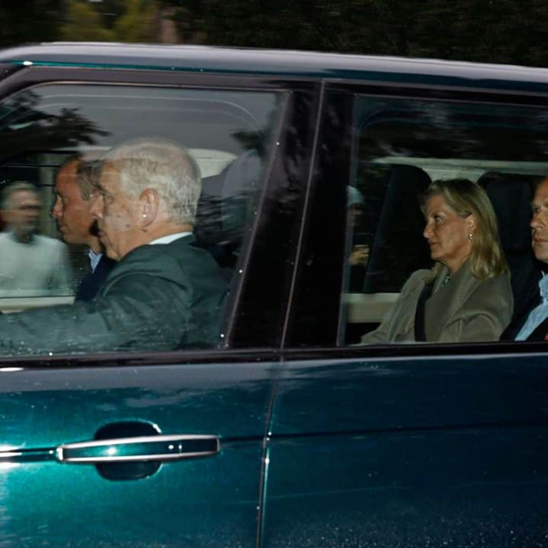 Prince William arrives at Balmoral with royal family members