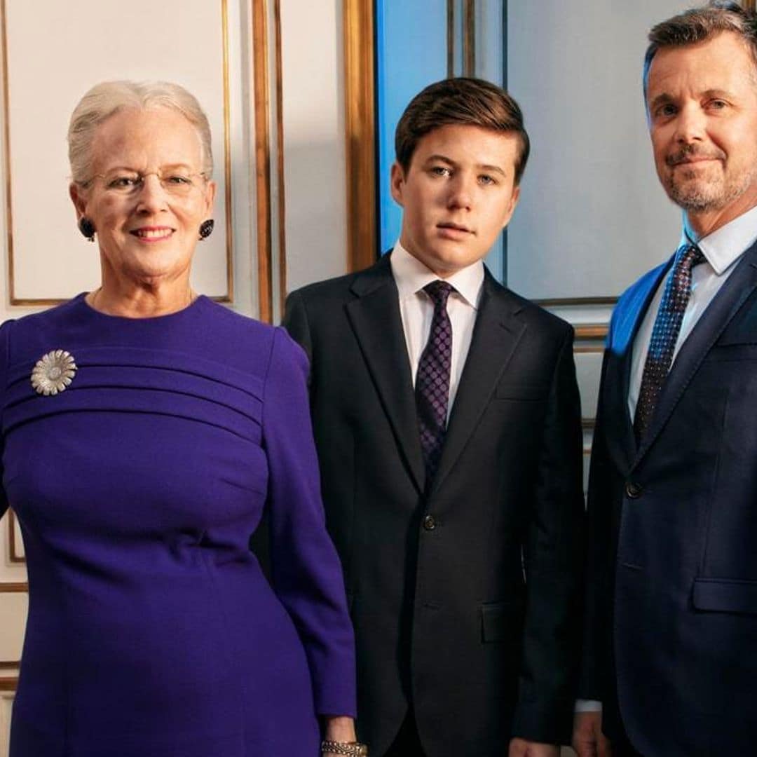 Prince Christian of Denmark is all grown up in new portraits with dad Frederik and Queen Margrethe