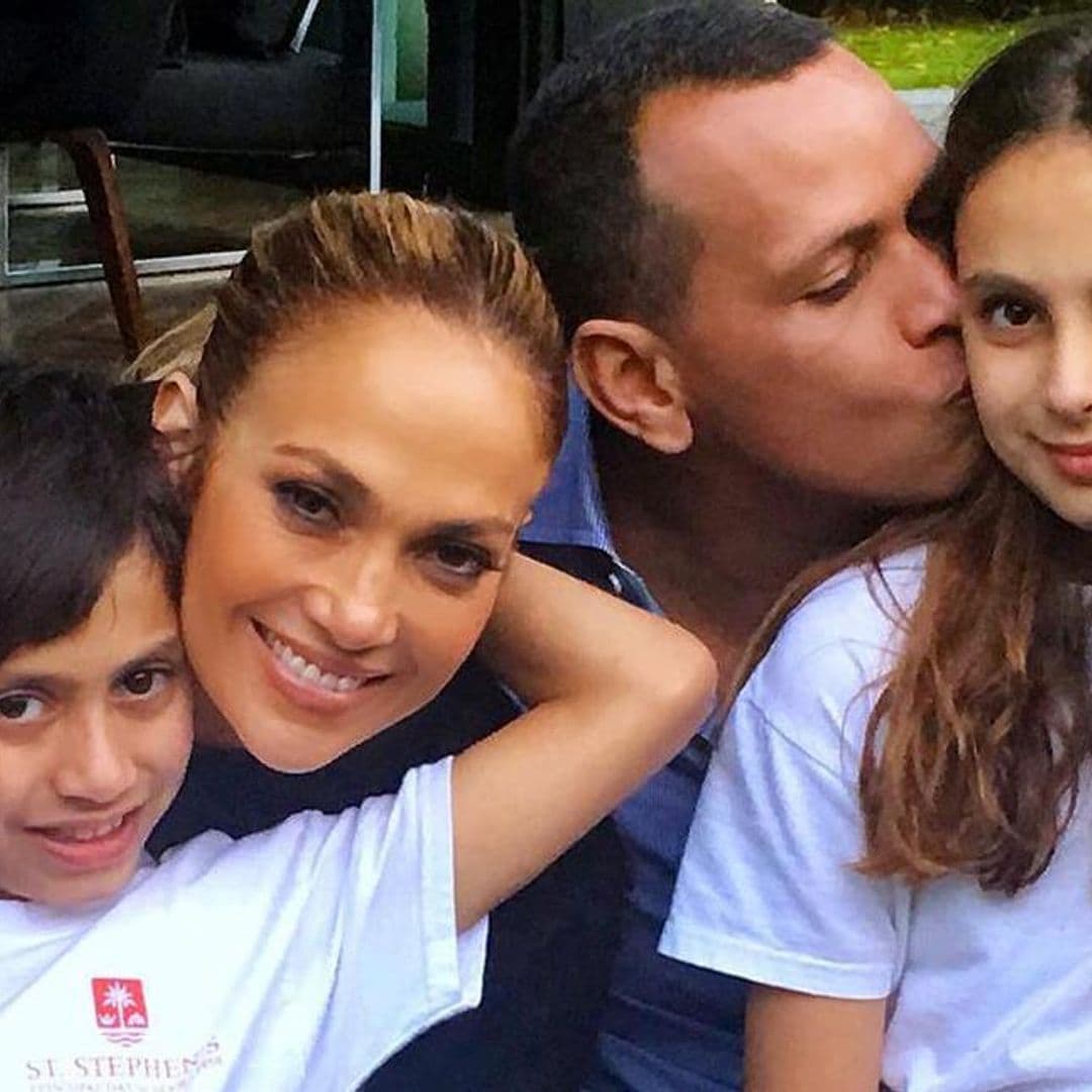 Jennifer Lopez’s daughter Emme and ‘stepsisters’ Natasha and Ella are BFFs on ice cream date