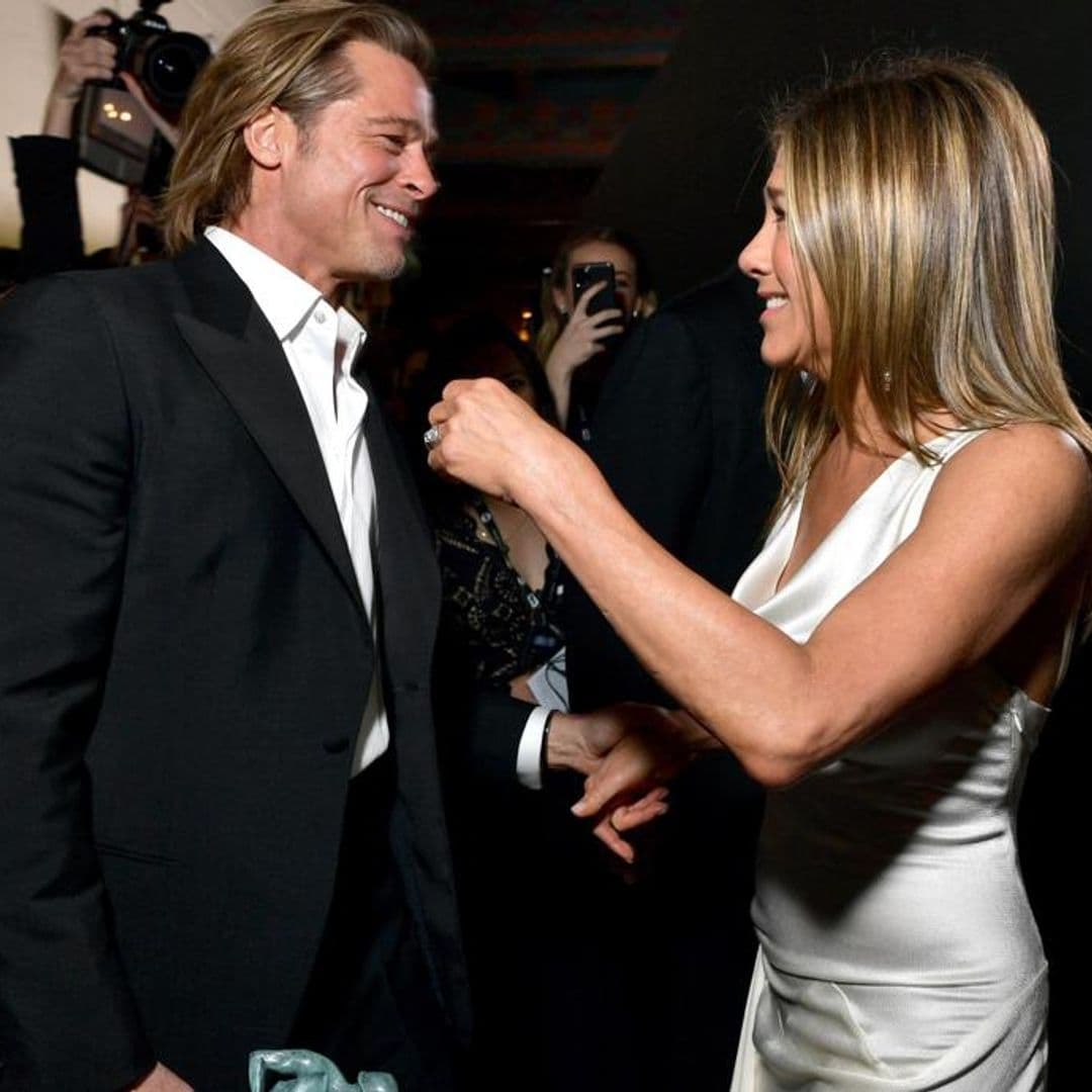 Brad Pitt dropped everything to watch Jennifer Aniston’s SAG speech