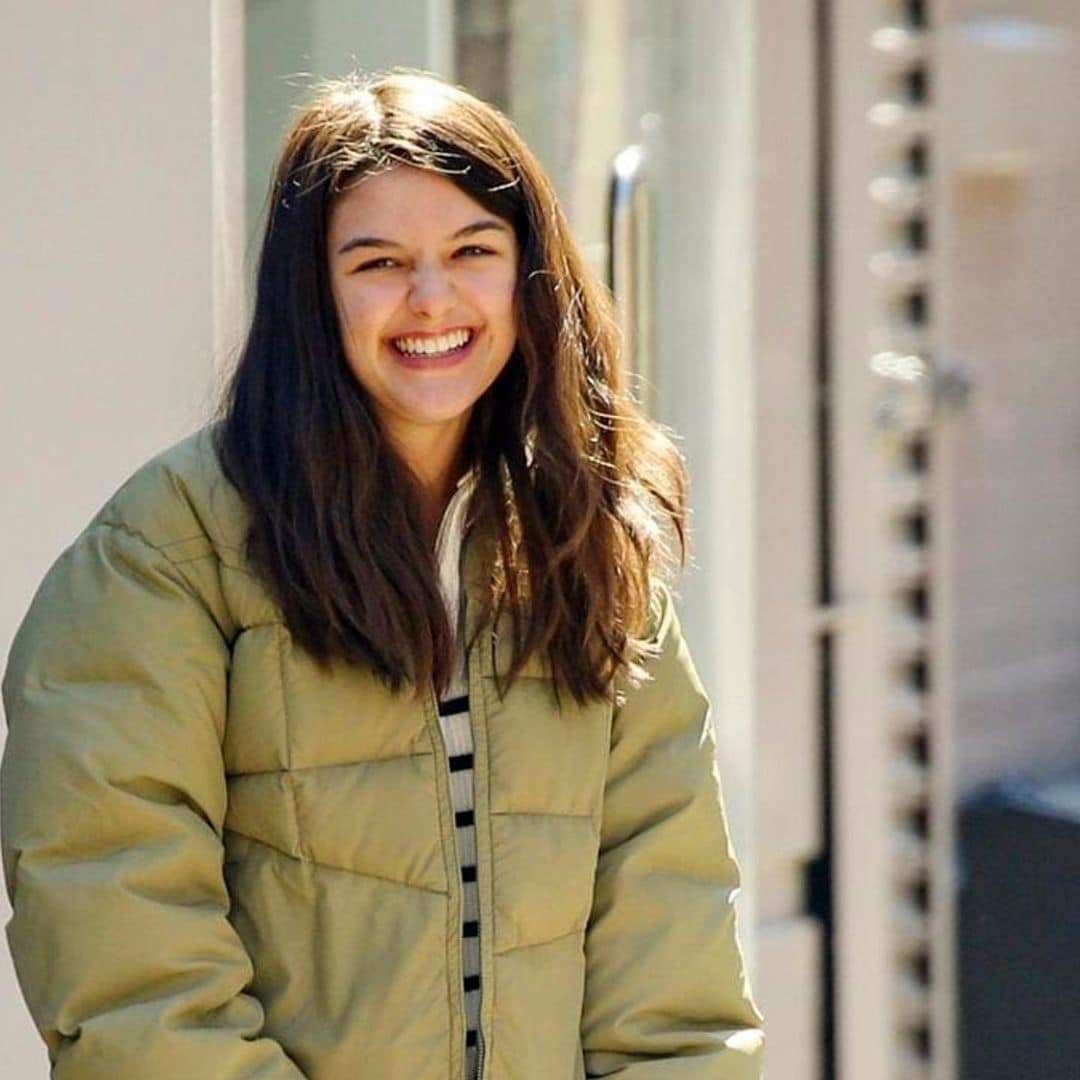 Suri Cruise enjoys a lovely walk with her puppy in NYC