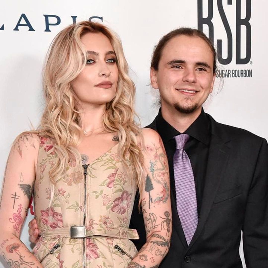 Paris Jackson is accompanied by her brother Prince at a charity gala