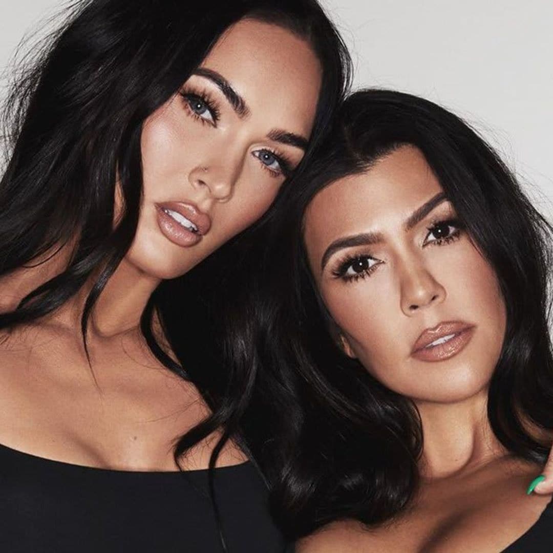 Besties Megan Fox and Kourtney Kardashian pose for SKIMS