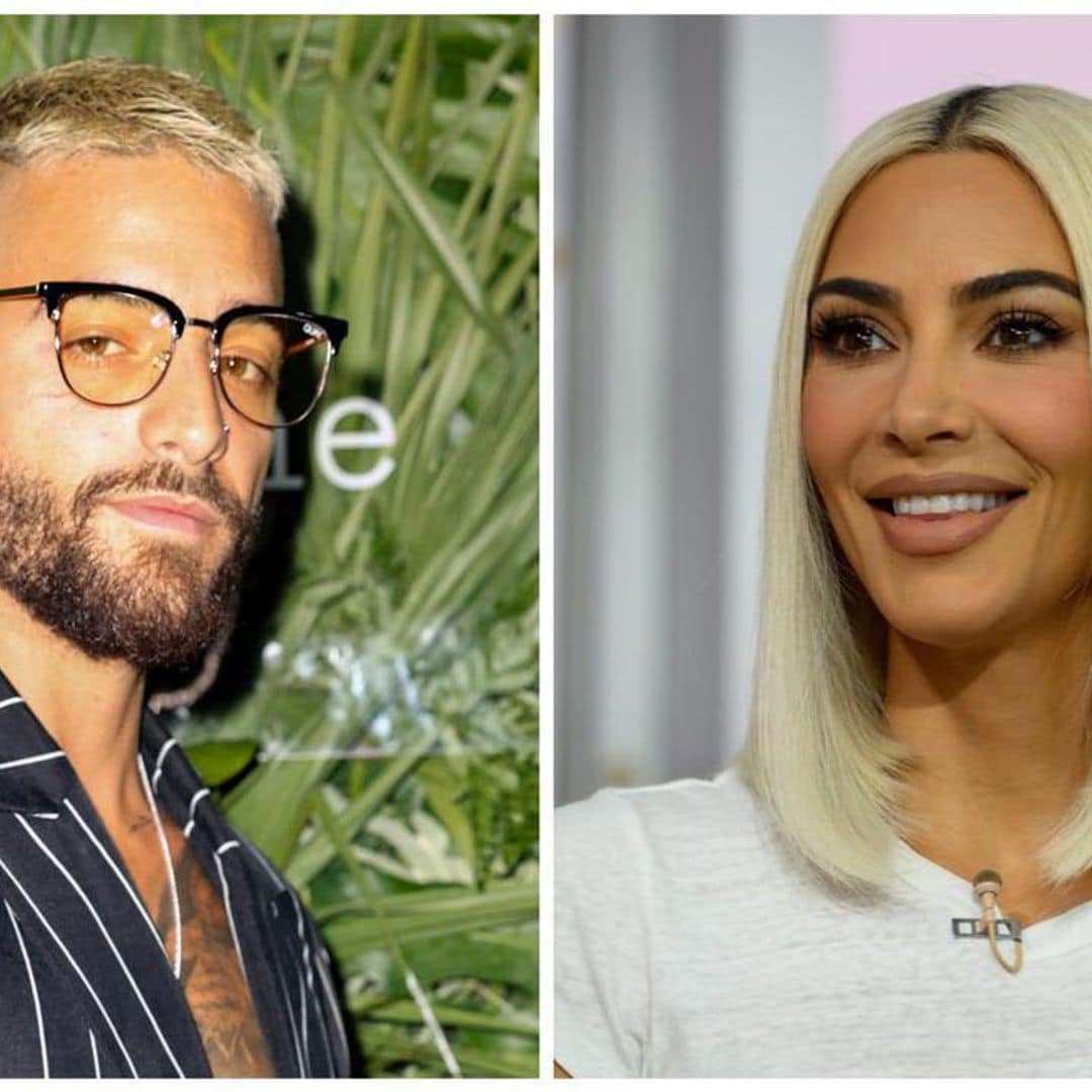 Maluma and Kim Kardashian reunite at the Jean Paul Gaultier Haute Couture show