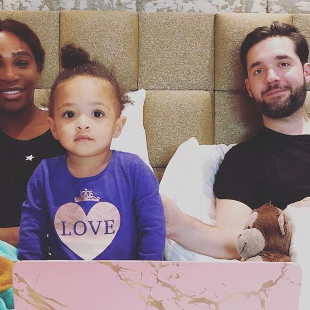 Serena Willams’ daughter Olympia is the cutest mini chef as she makes pasta with dad Alexis Ohanian