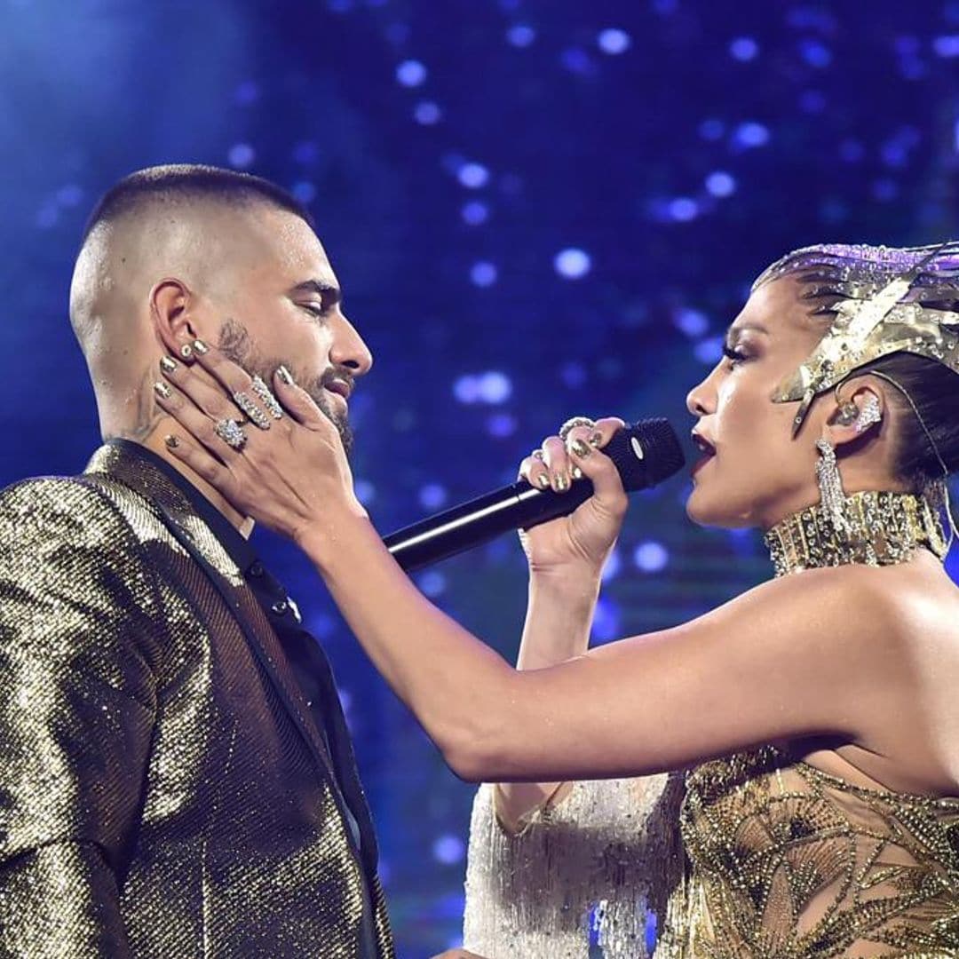 JLo surprises at Maluma concert: See her epic entrance and their Spanish duet!