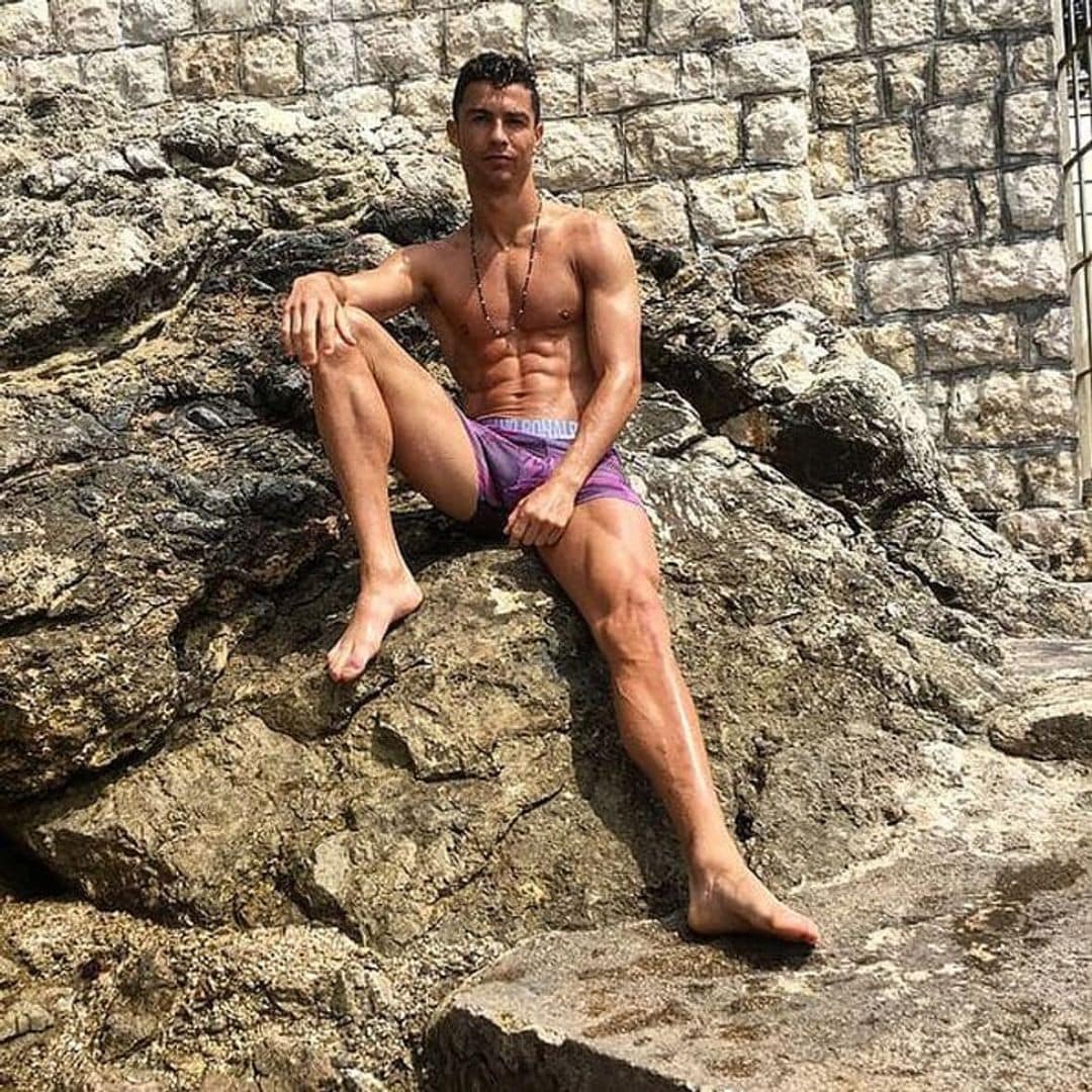 Cristiano Ronaldo posed for an Instagram photo wearing only underwear