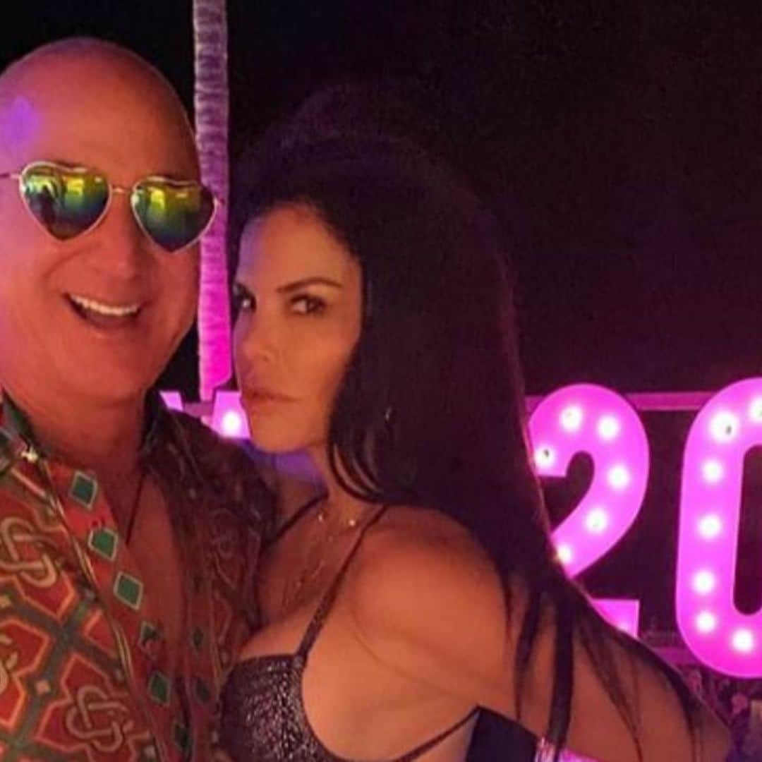 Jeff Bezos & Lauren Sanchez welcomed the new year in colorful fashion