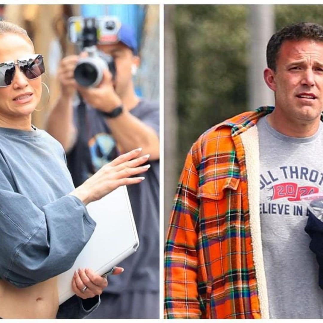 Jennifer Lopez and Ben Affleck step out wearing their wedding bands amid divorce speculation