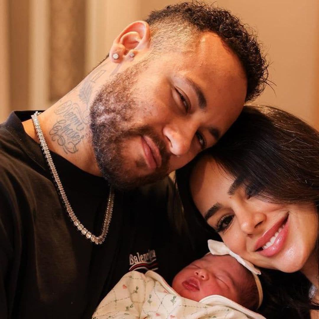 Neymar and Bruna Biancardi share the first photos of their newborn baby and reveal her name