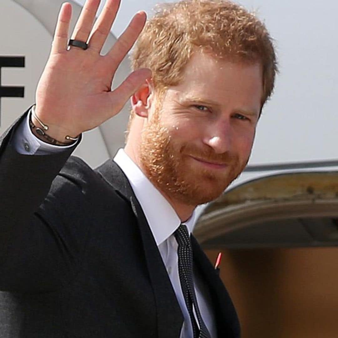 Prince Harry touches down in Tokyo with longtime friend