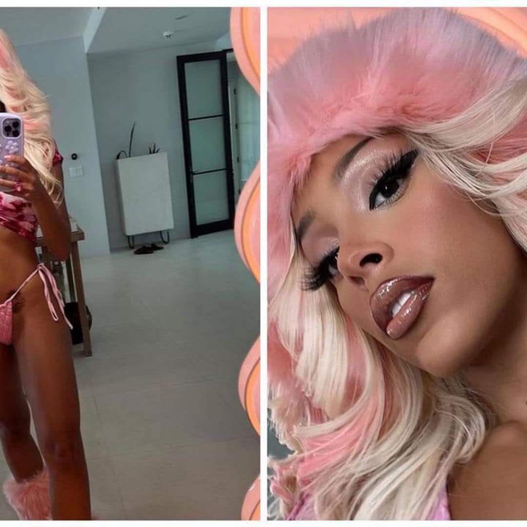 Doja Cat looks stunning in tye-dye crop top & bikini