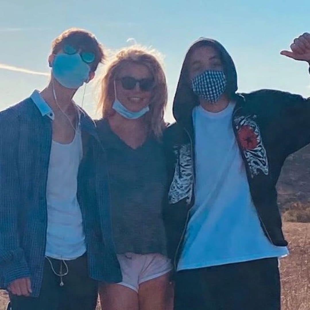 Britney Spears shares rare photo with her sons after reports she sees them ‘less often’