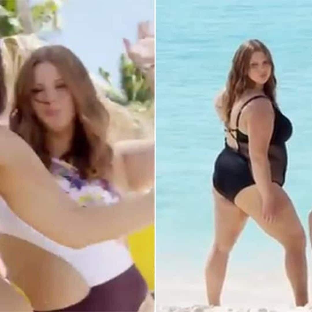 Ashley Graham shares the spotlight with her sister in swimsuit shoot