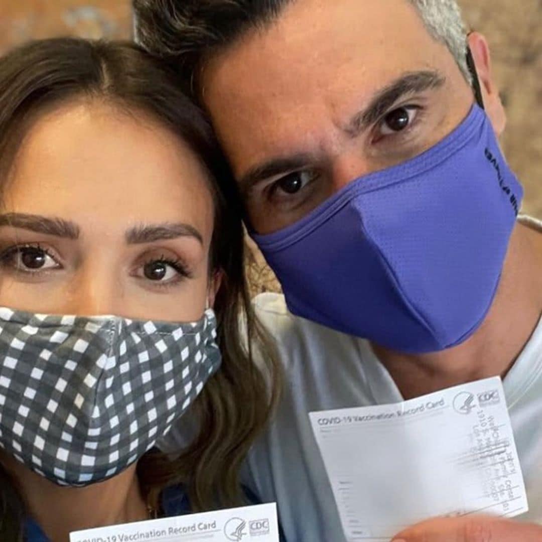 Jessica Alba celebrates her and husband Cash Warren getting COVID-19 vaccine