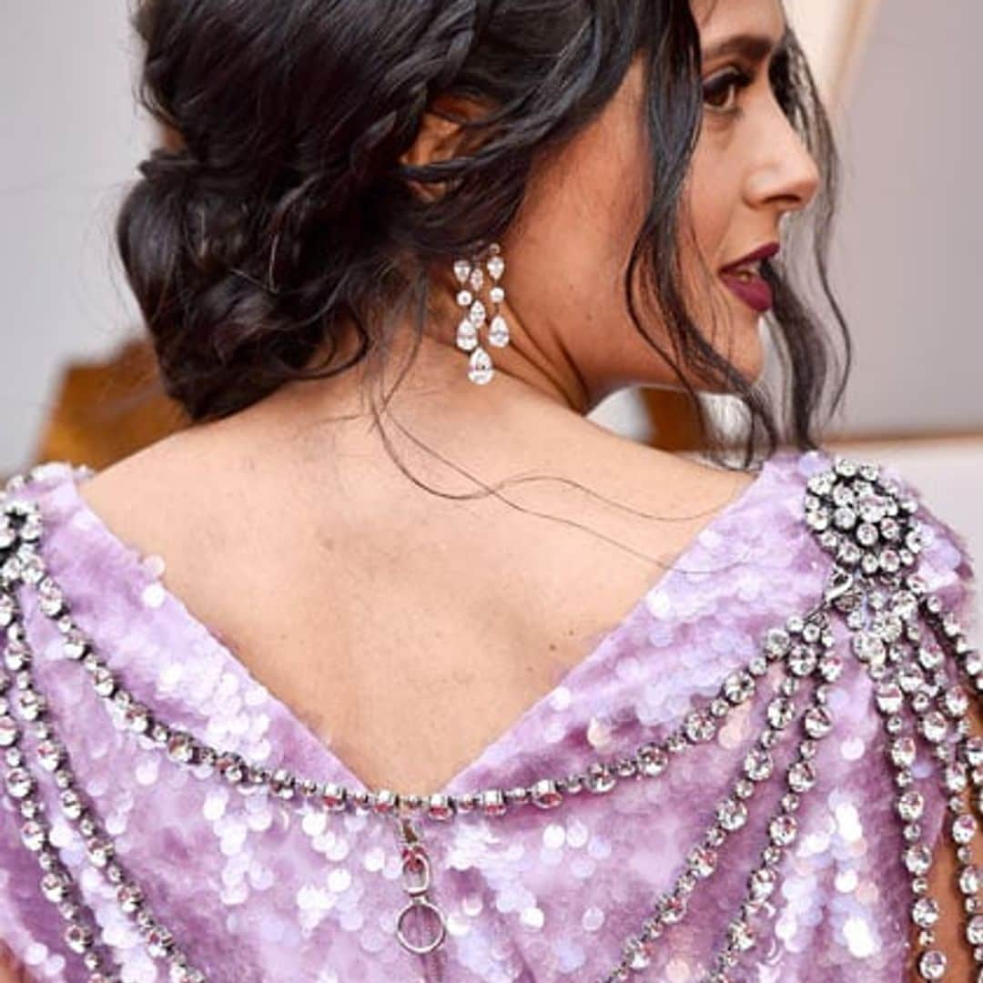 Salma Hayek proudly shows off her grey hair and rocks the look!