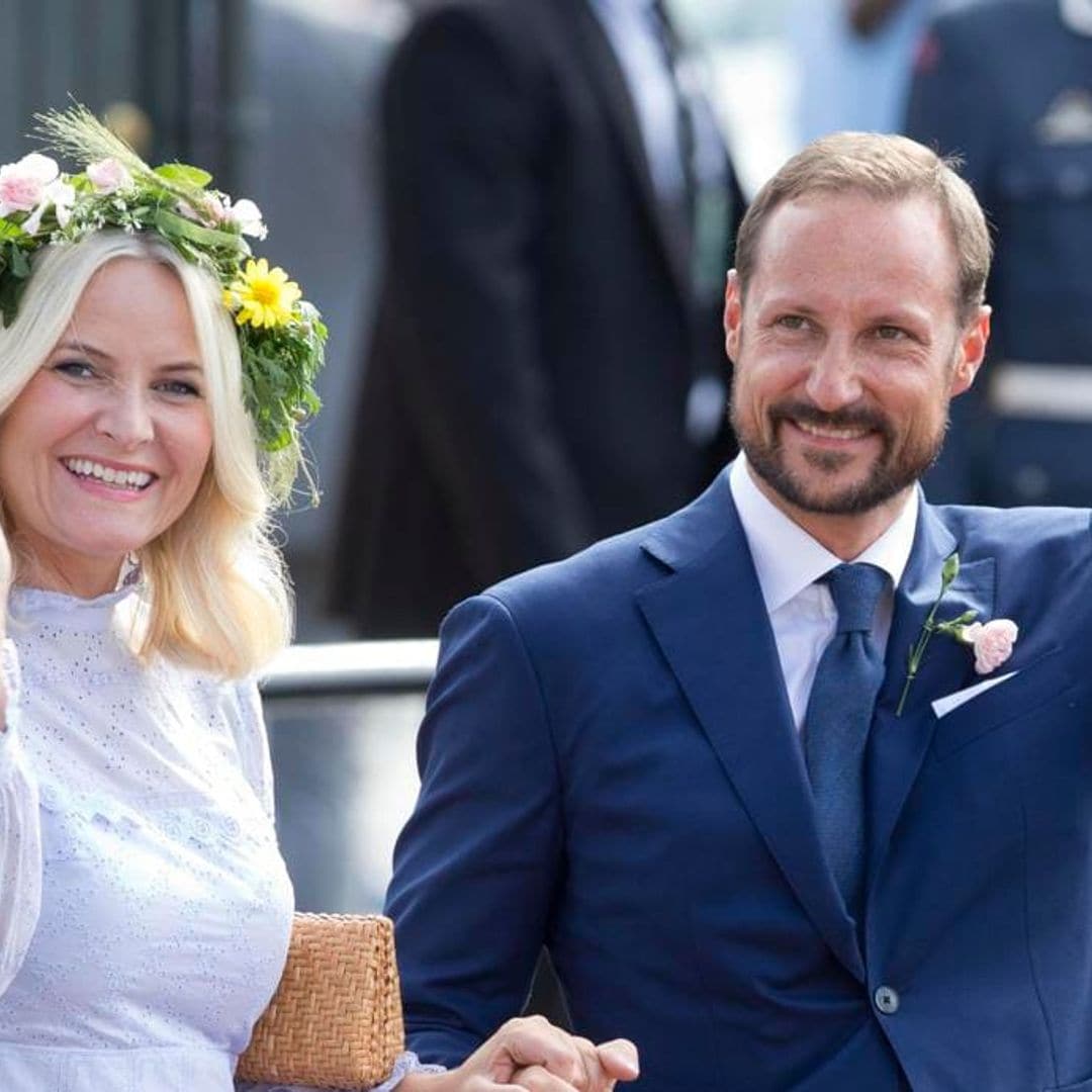 Crown Princess Mette-Marit of Norway’s improvised workstation at home will make you smile