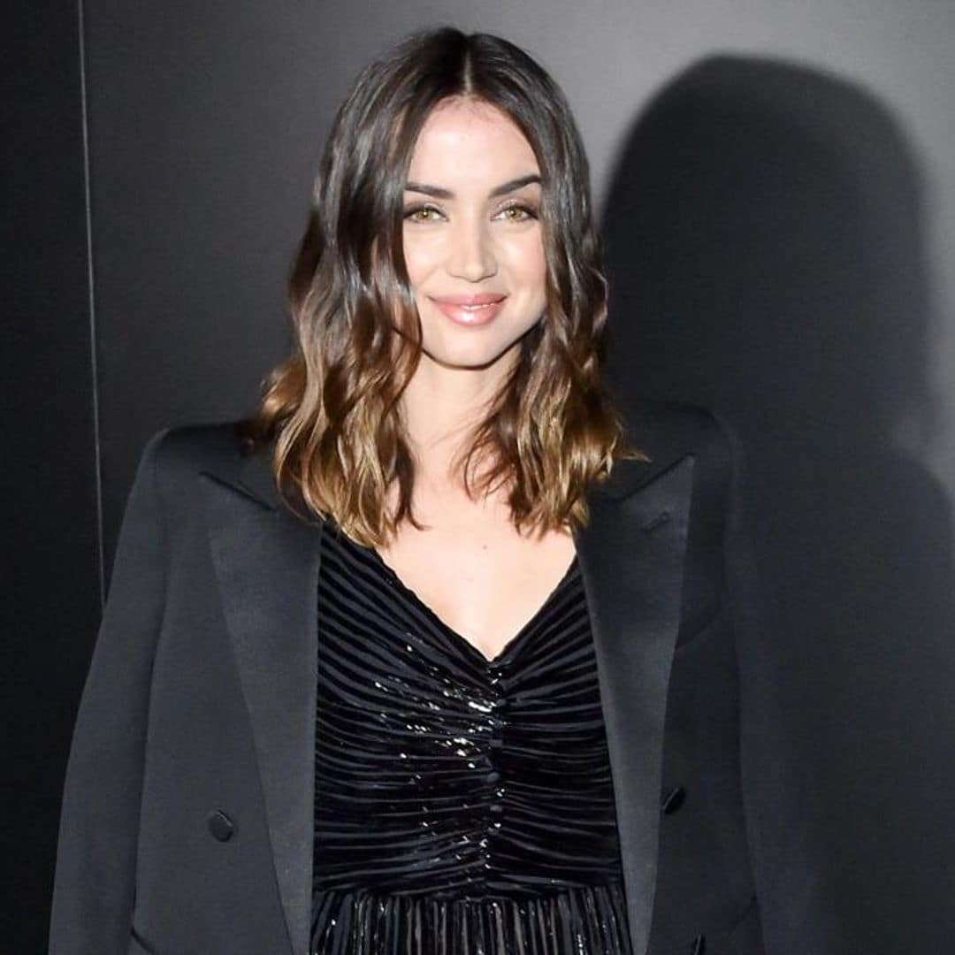 Ana de Armas’ sparkly LBD redefines glam at Saint Laurent fashion show