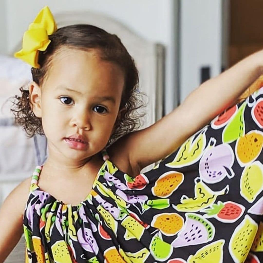 Chrissy Teigen's daughter makes a splash in adorable swimsuit by Colombian designer Pily Q