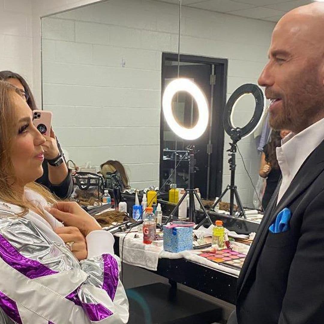 Thalía meets her childhood crush John Travolta at Premio Lo Nuestro: see the encounter