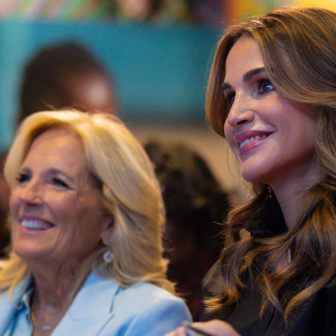 Queen Rania reunites with the first lady in New York City