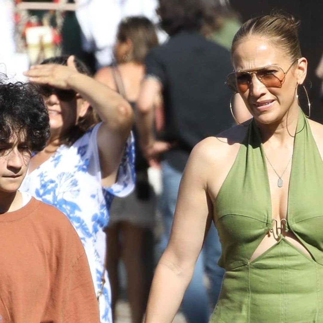 Jennifer Lopez and Emme go out shopping in Los Angeles