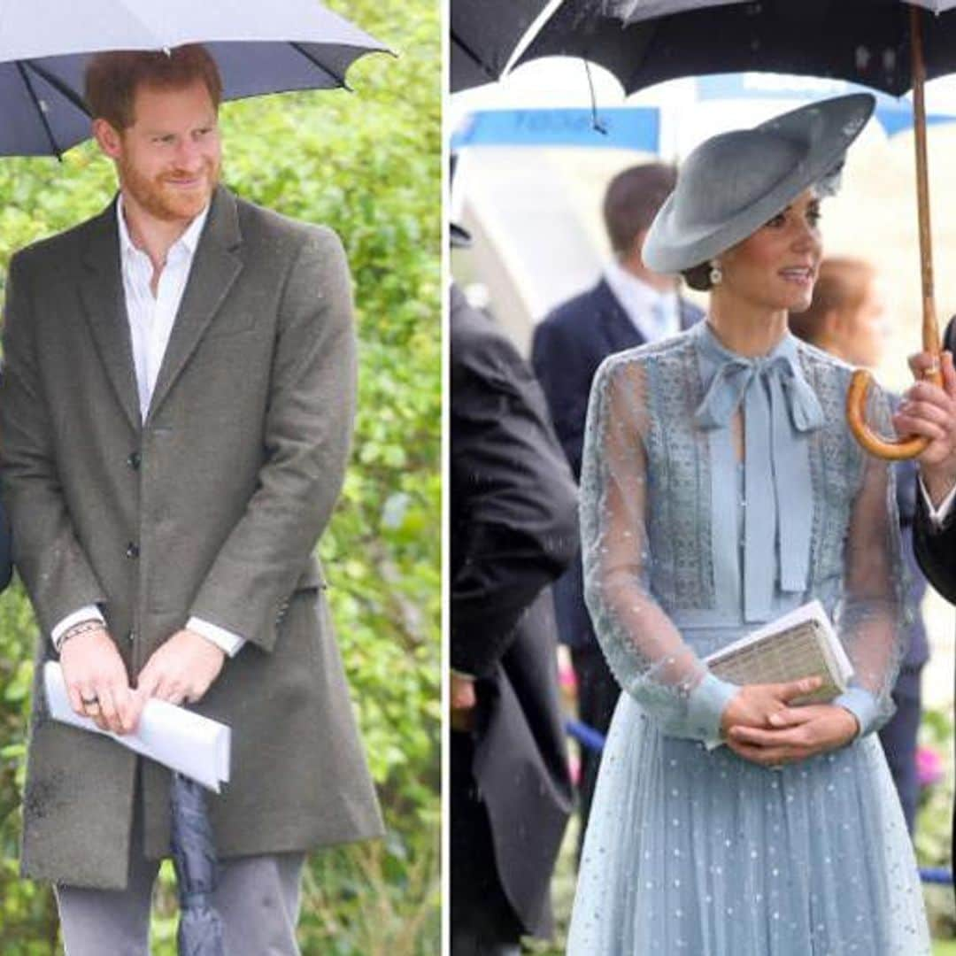 Prince William takes a page out of Meghan Markle's rainy day handbook