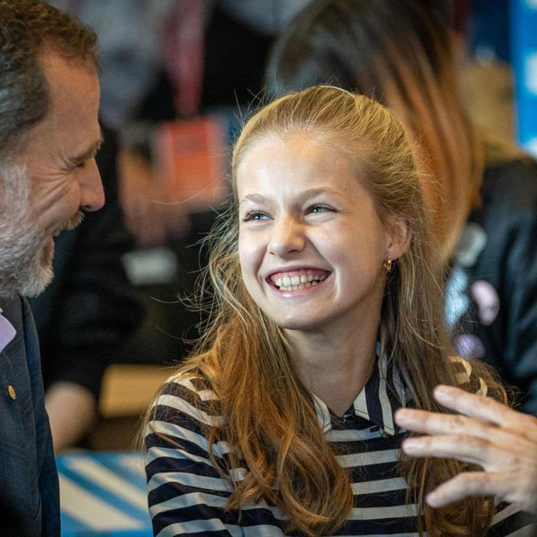 Queen Letizia’s daughter Princess Leonor caught reminding dad to put his face mask on