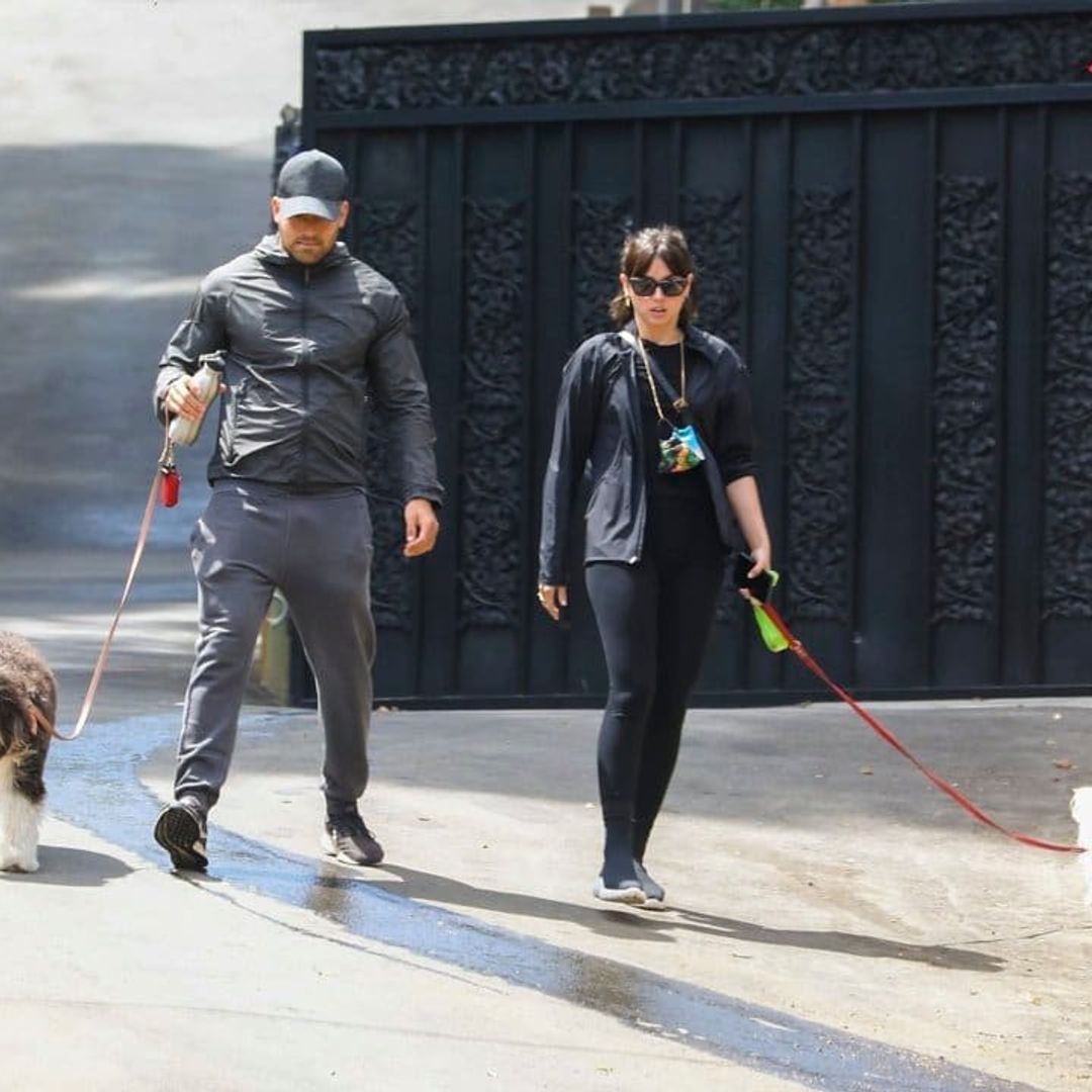 Ana de Armas was seen out walking her dog with a buff mystery man