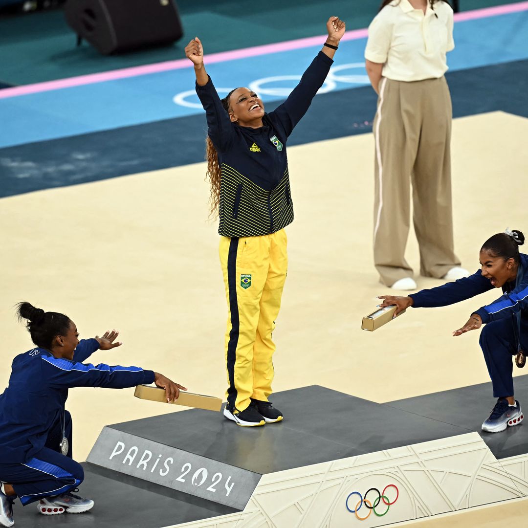 Electrifying! Rebeca Andrade makes history and wins gold in floor final at the 2024 Paris Olympics