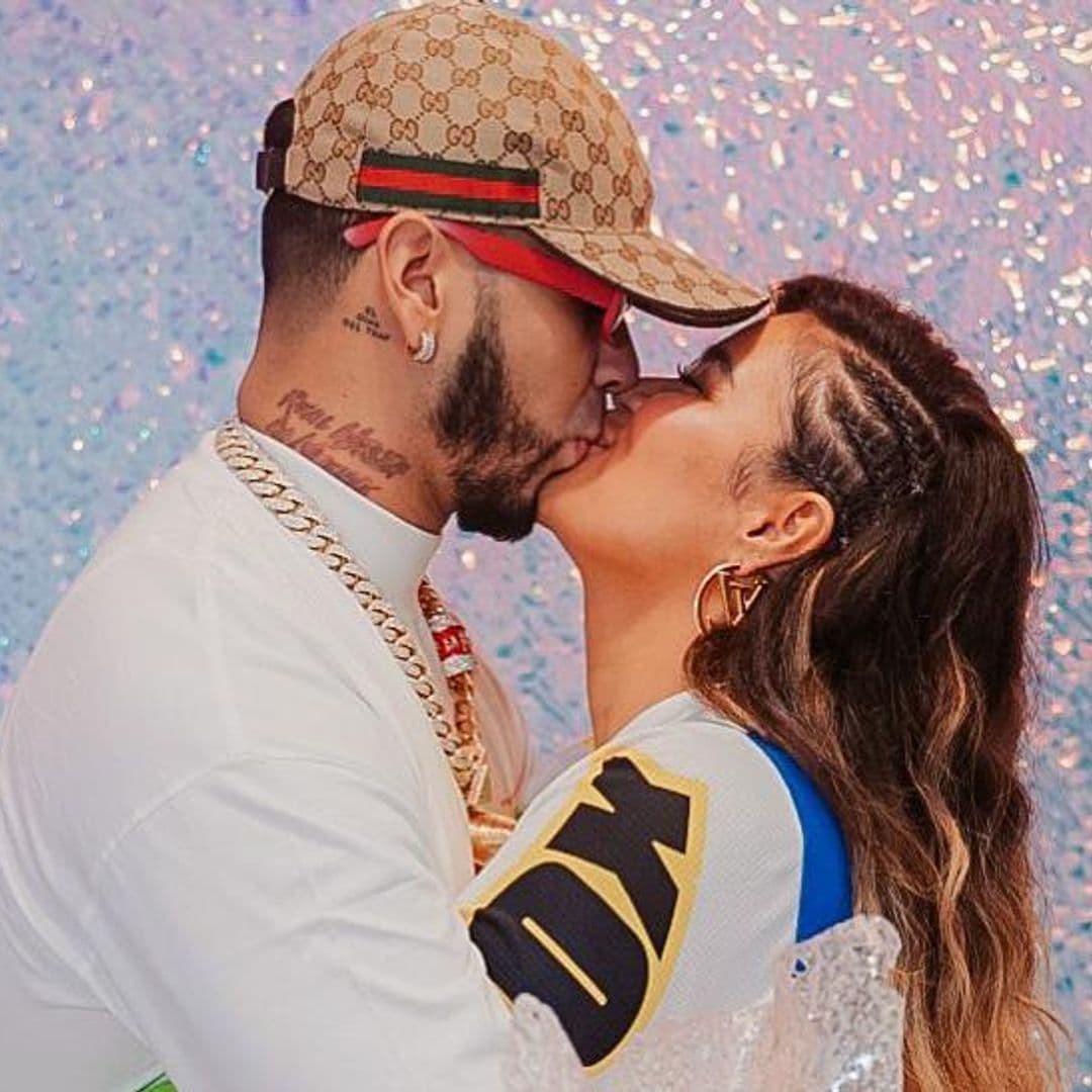 Anuel AA reveals he got Karol G’s face tattooed on him long before he proposed