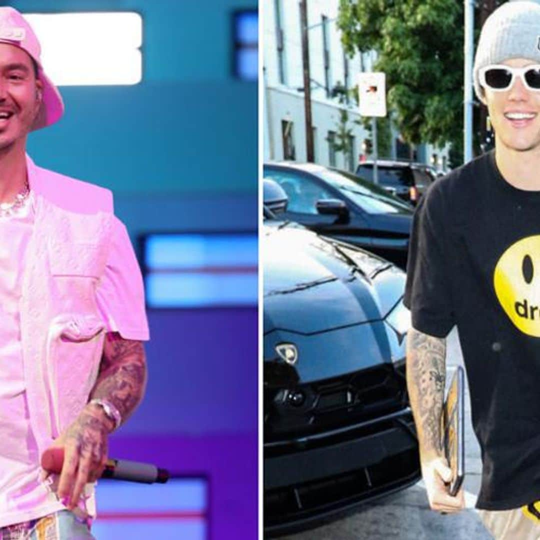 J Balvin gifts Justin Bieber with massive diamond ring