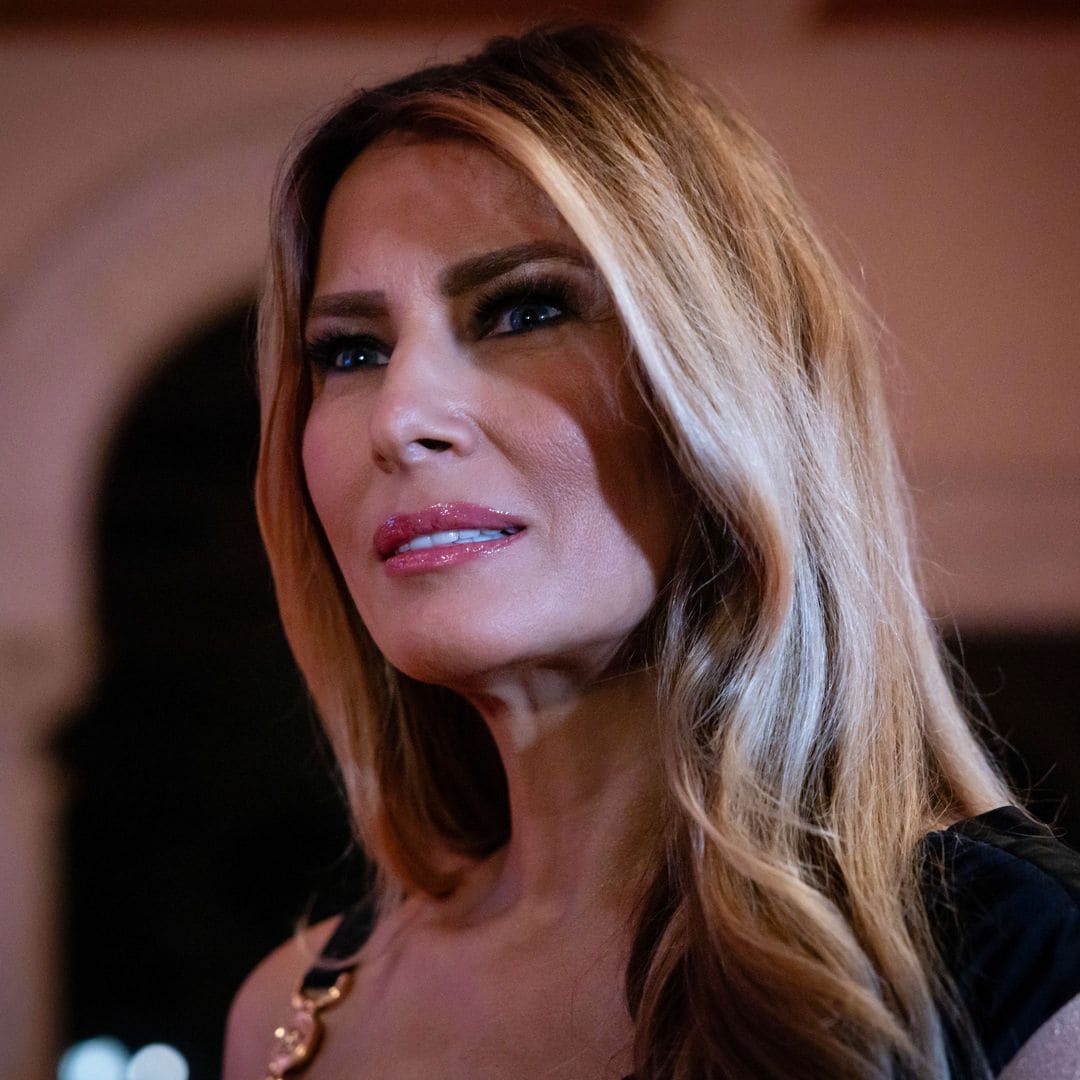 Melania Trump's stunning Versace dress steals the show at Mar-a-Lago's New Year’s Eve Party