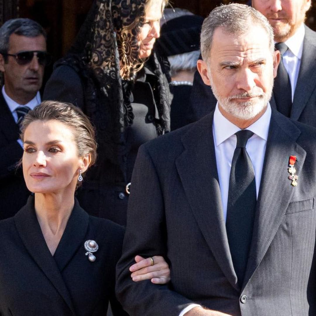 Queen Letizia and King Felipe mourn death of family member