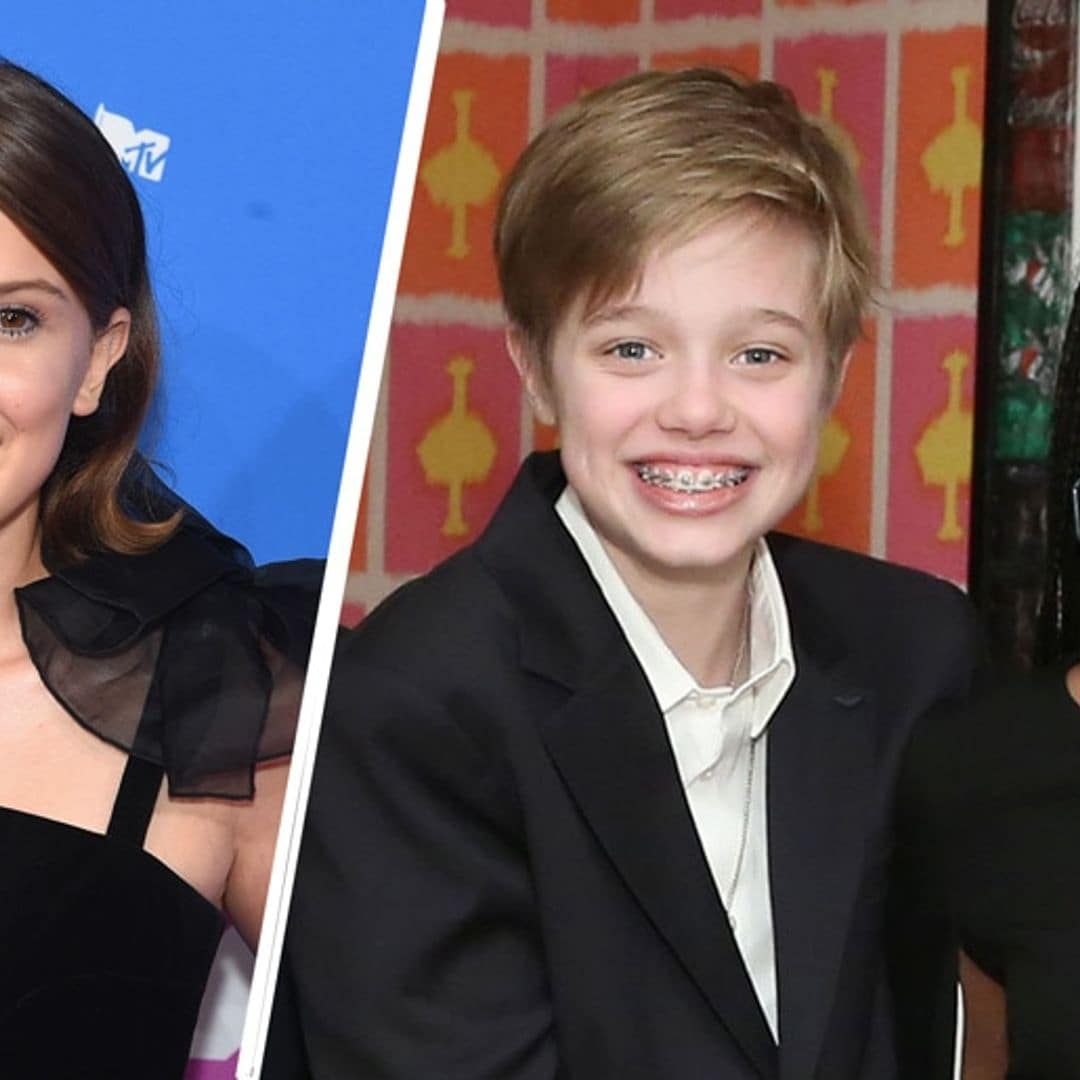 Nothing Strange here! Millie Bobby Brown hangs out with Brad Pitt and Angelina Jolie's kids