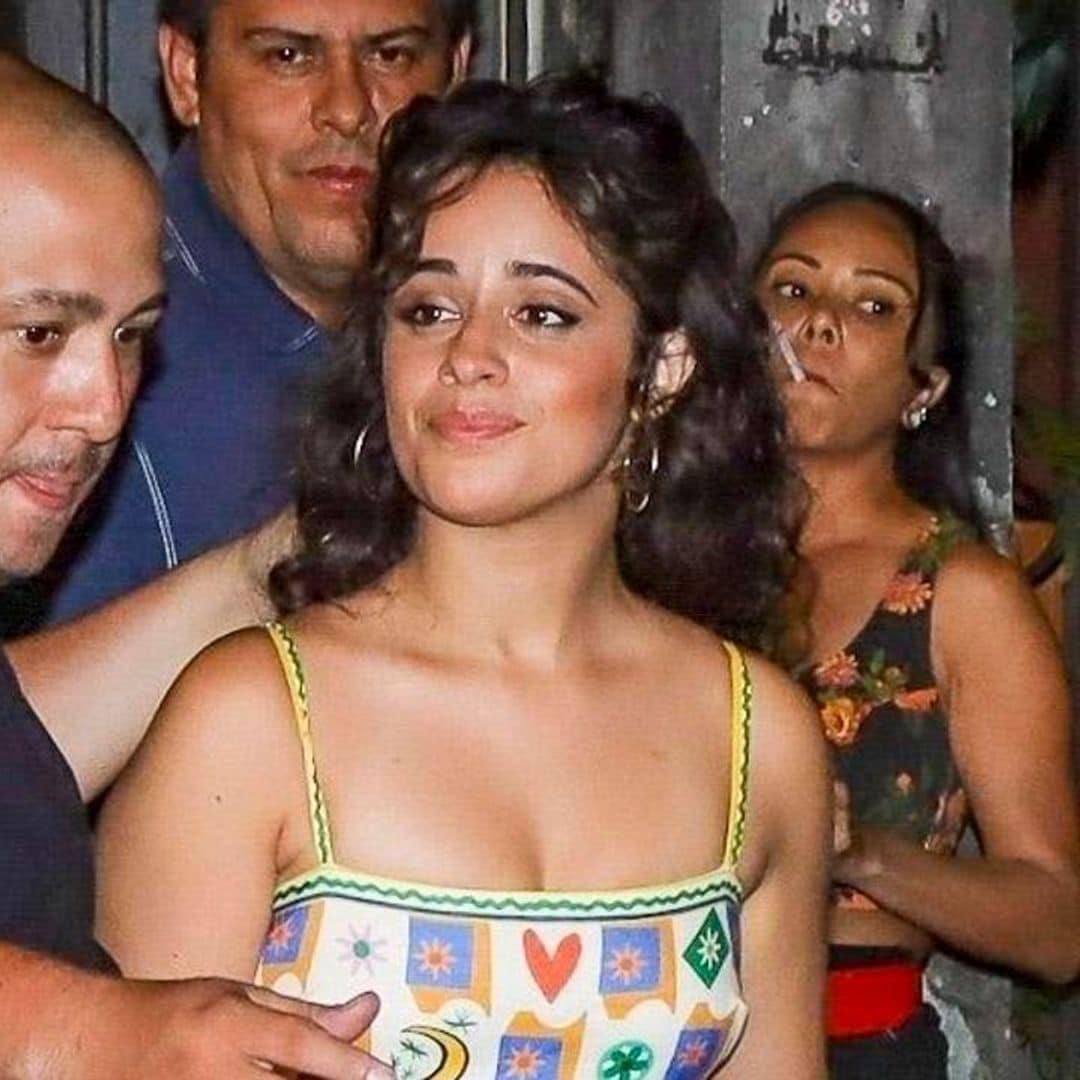 Camila Cabello experiences Brazilian love while leaving a bar in Rio de Janeiro