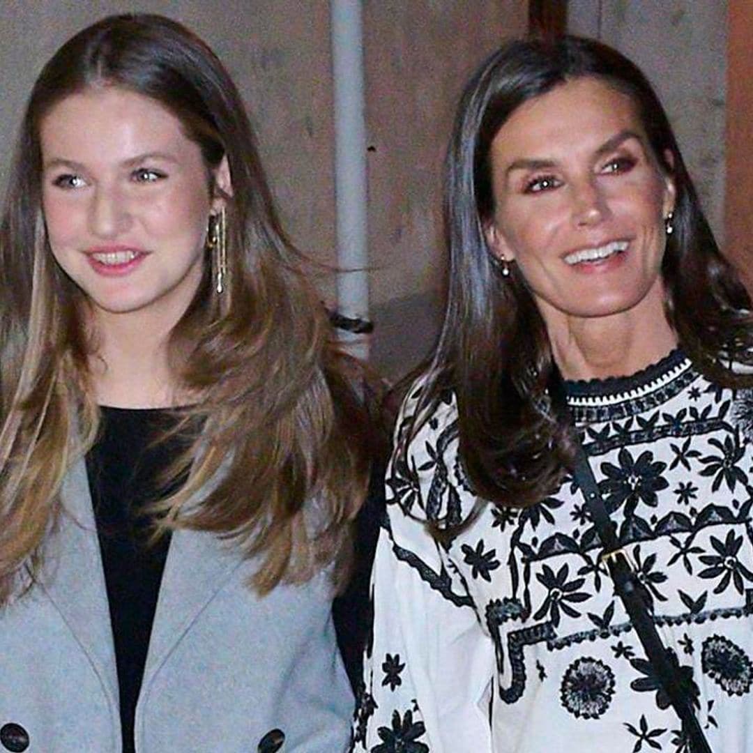 Queen Letizia steps out in top previously worn by daughter