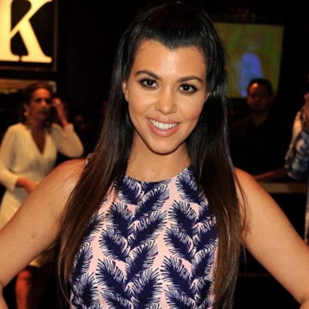 Kourtney Kardashian shows off post-baby abs six months after giving birth