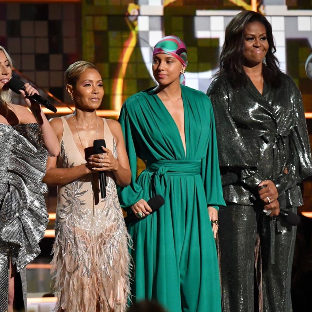 Michelle Obama makes a surprise appearance at the Grammys!