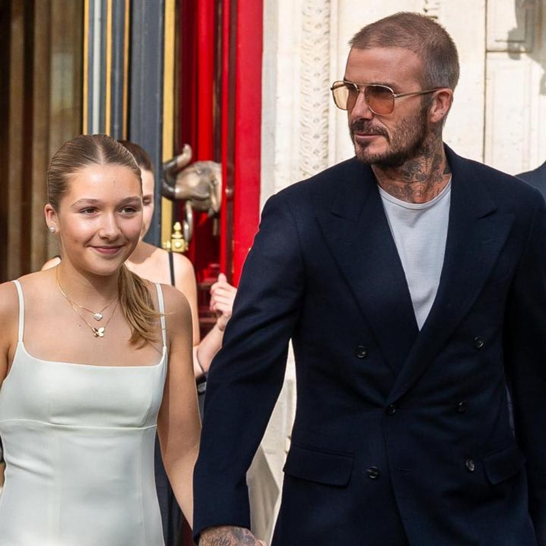 Harper Beckham steals the spotlight while attending Paris Fashion Week with her dad, David Beckham