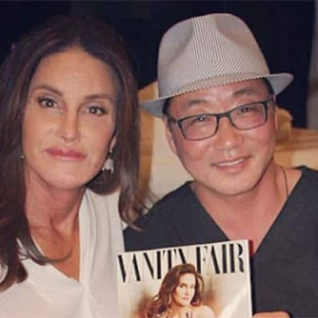 Caitlyn Jenner poses with the surgeon behind her transformation