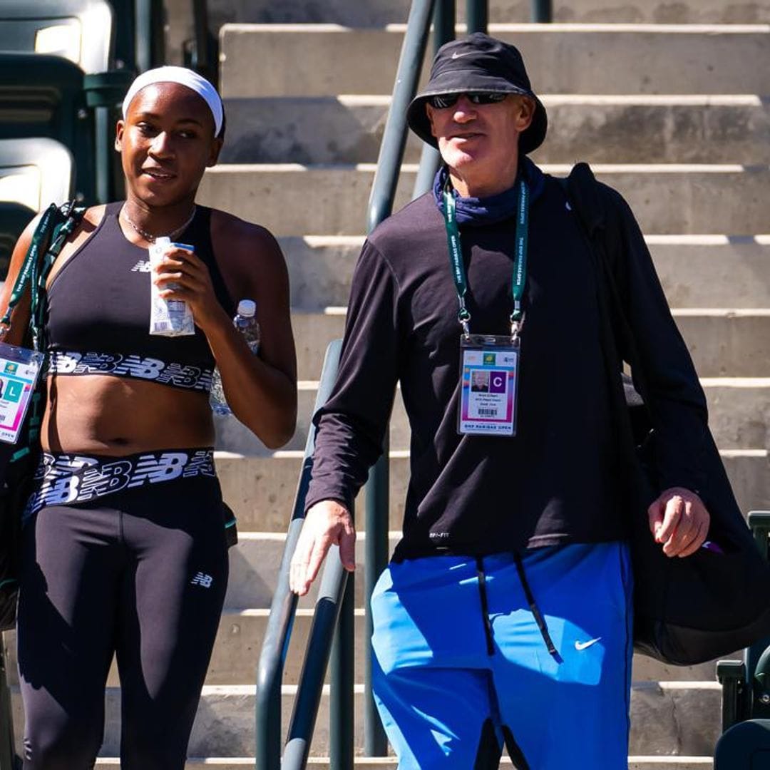 Coco Gauff and coach Brad Gilbert reunite after he coached Zendaya for ‘Challengers’