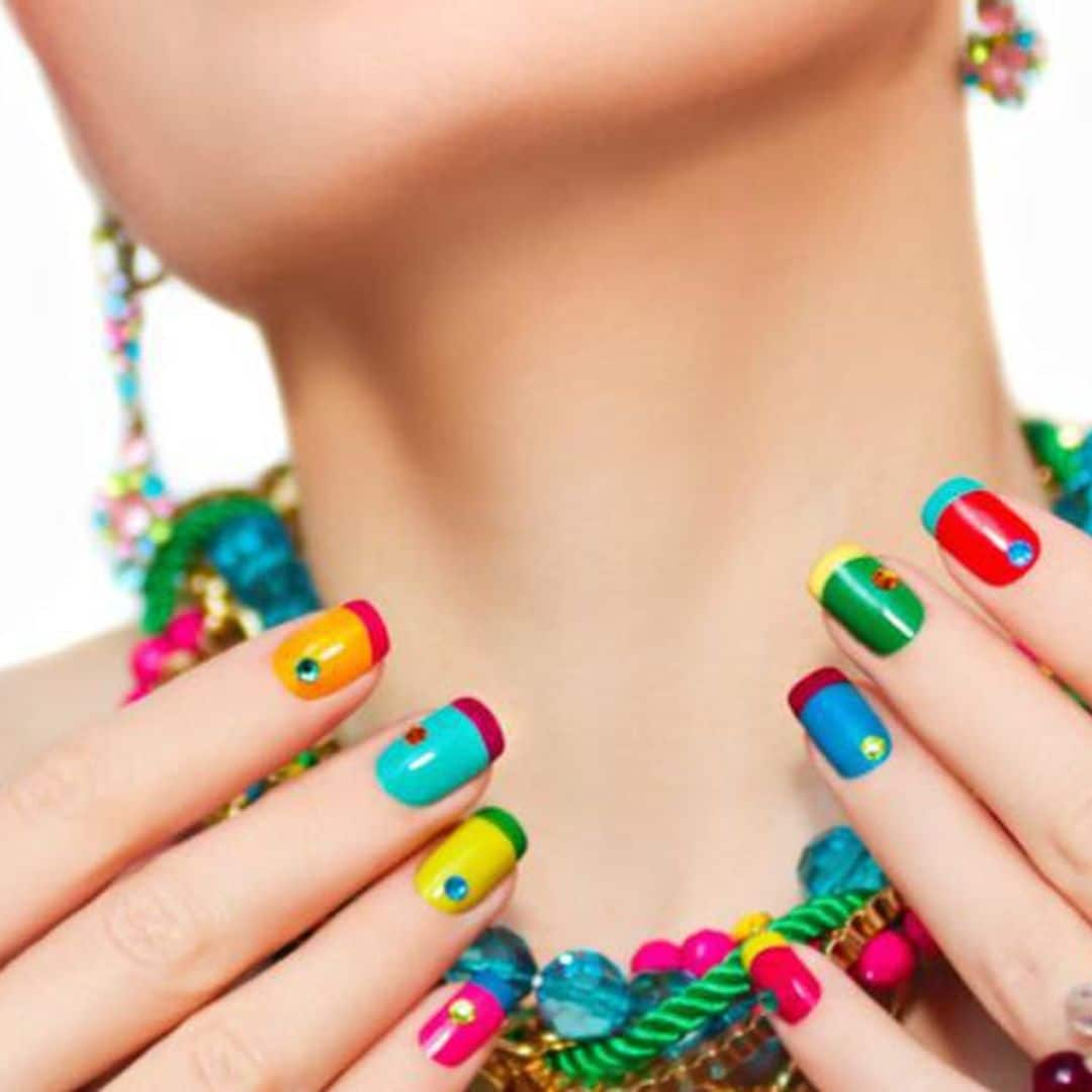 Take your french manicure to the next level with these colorful designs