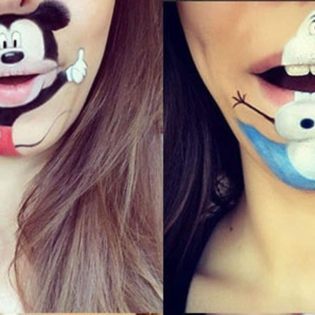 Make-up artist Laura Jenkinson turns her lips into amazing cartoon characters