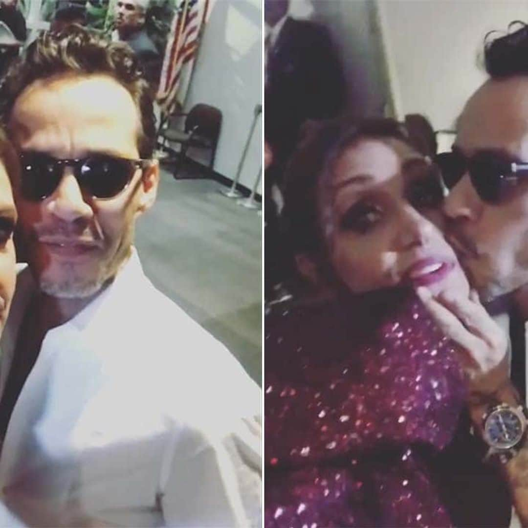 We can't stop watching this video of Marc Anthony kissing Lili Estefan