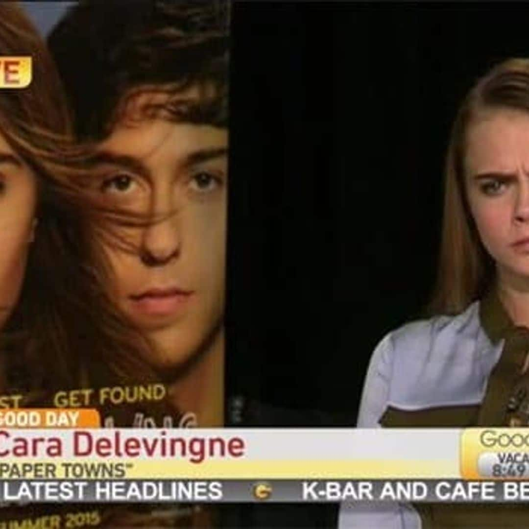 Cara Delevingne's awkward 'Paper Towns' interview: see the video