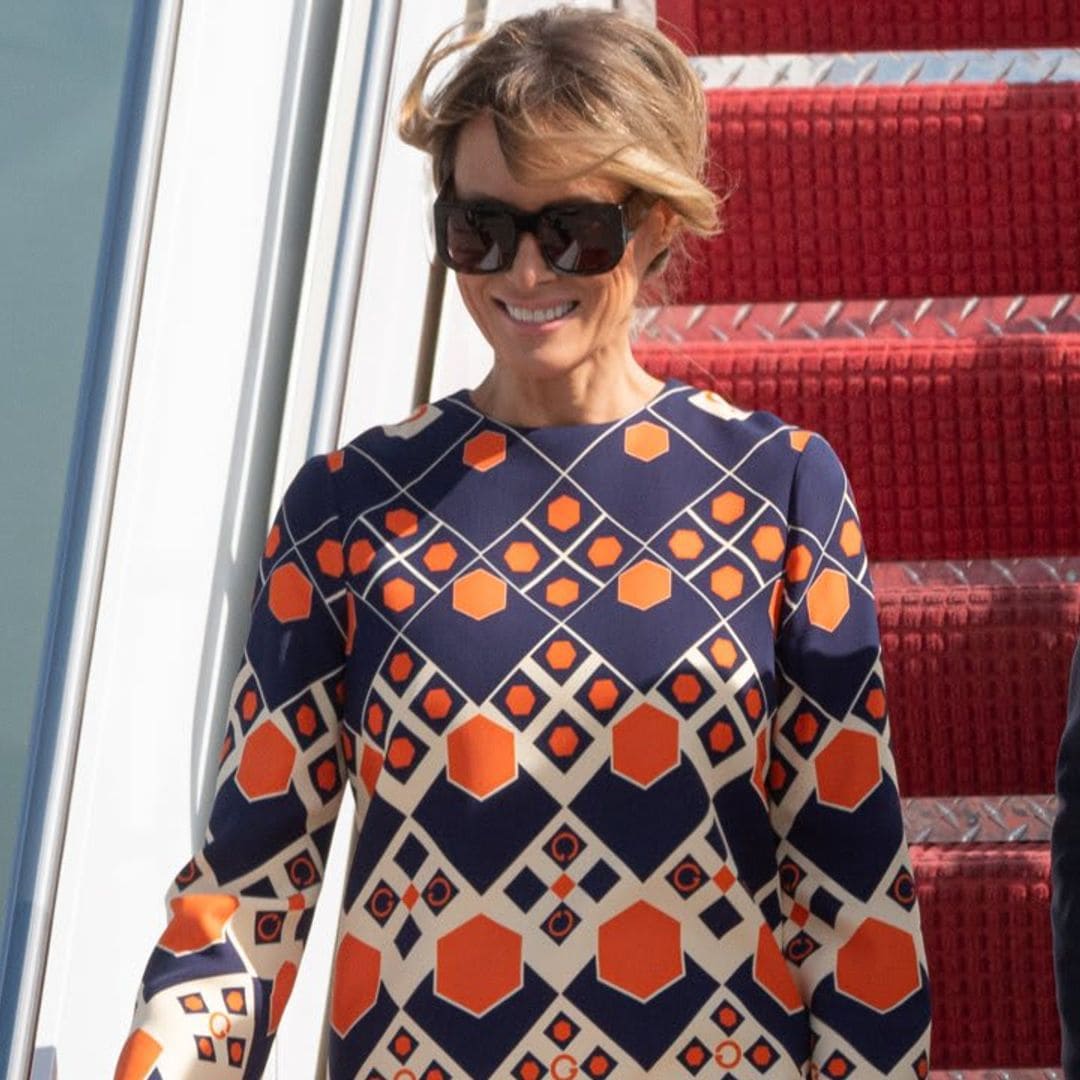 Melania Trump arrives in Florida wearing a $3,700 dress