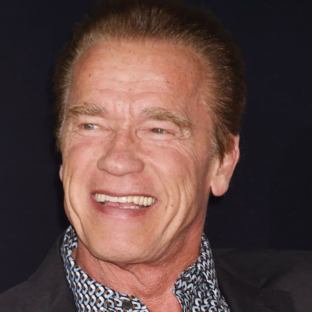 Arnold Schwarzenegger celebrates his birthday with his pet donkey and dog